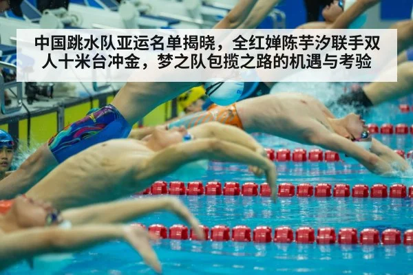 中国跳水队亚运名单揭晓,全红婵陈芋汐联手双人十米台冲金,梦之队包揽之路的机遇与考验